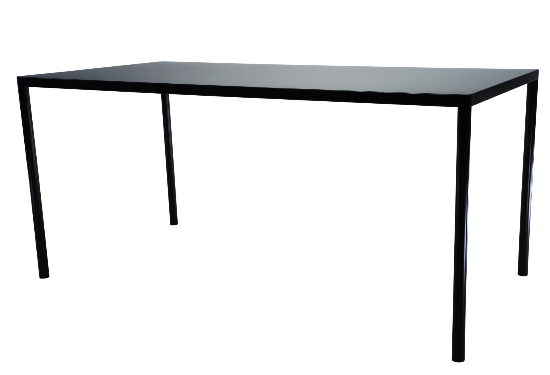 Schwarzer Jan Kurtz Live Tisch für den Außenbereich mit minimalistischem Design und geraden Linien.