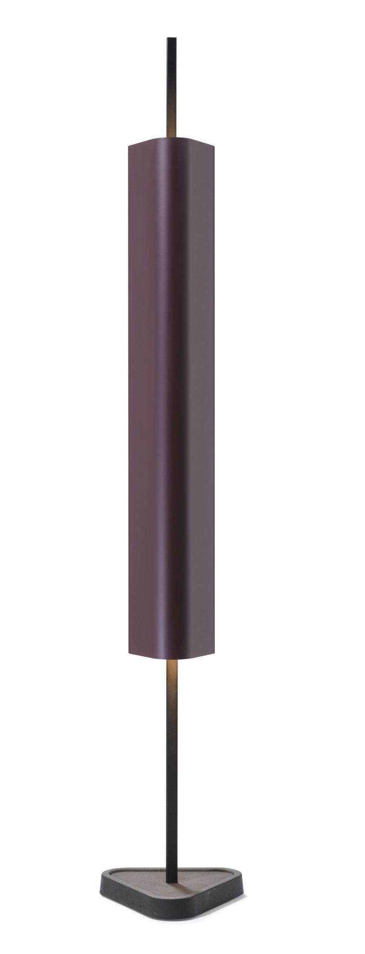 Emi Table Tischleuchte von Flos in Deep Rot: Moderne Lampe mit rechteckigem Schirm.