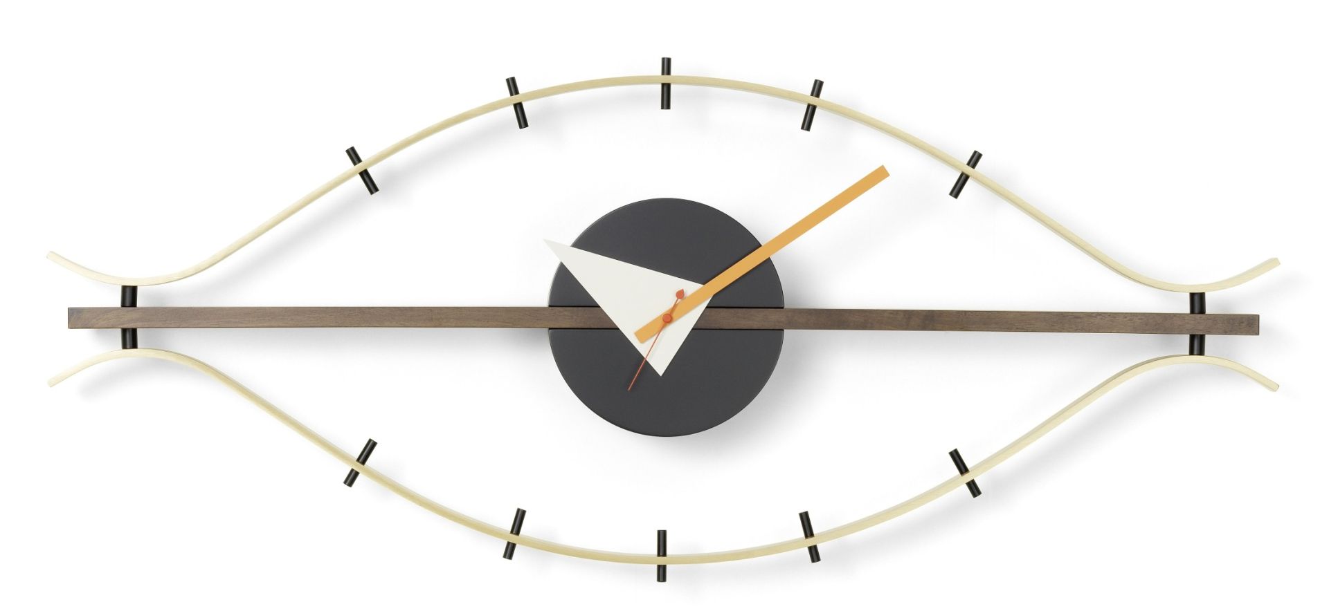 Eye Clock Wanduhr von Vitra: Design Wanduhr in Augenform mit Zeitanzeige.