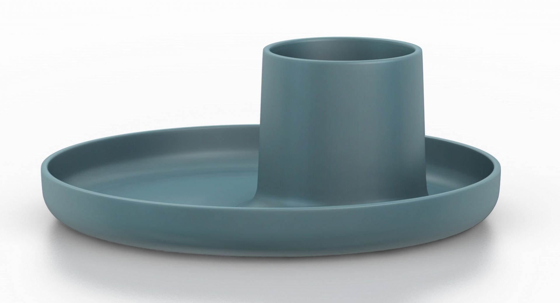 O-Tidy Stiftehalter in Vitra-meerblau: Moderner Schreibtischorganizer für Stifte und Bürobedarf. Praktischer Stifteköcher in blau.