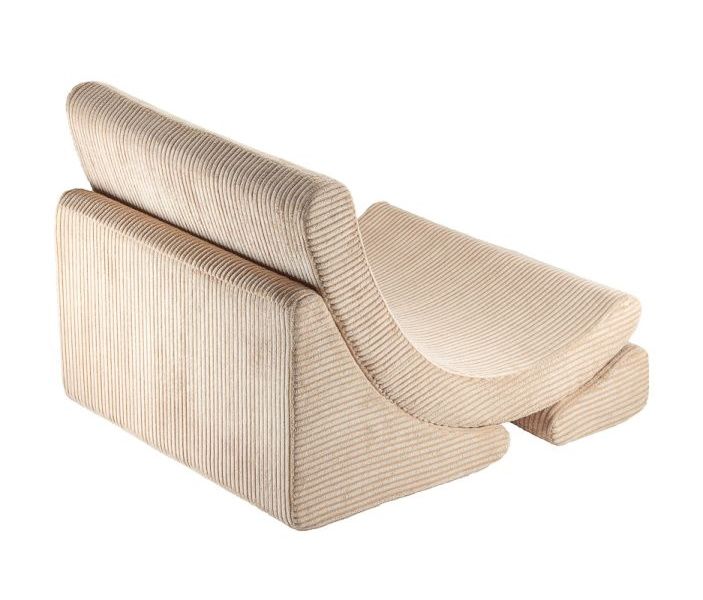 Mond Kindersessel Breitcord Brauner Zucker Wigiwama