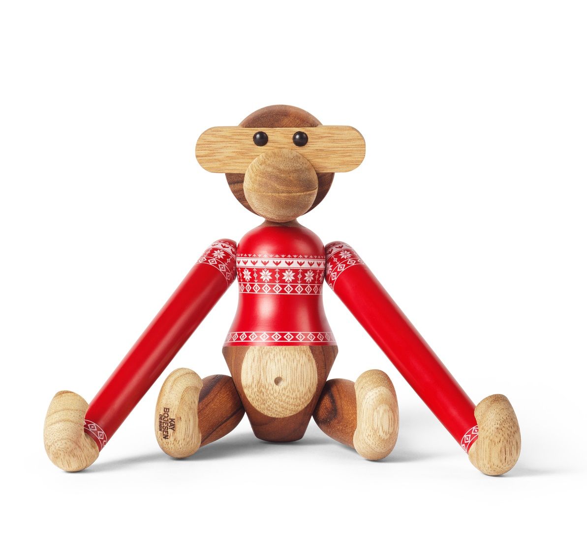 Christmas Jumper Affe 2024 klein Holzfigur Kay Bojesen
