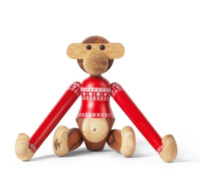 Christmas Jumper Affe 2024 klein Holzfigur Kay Bojesen