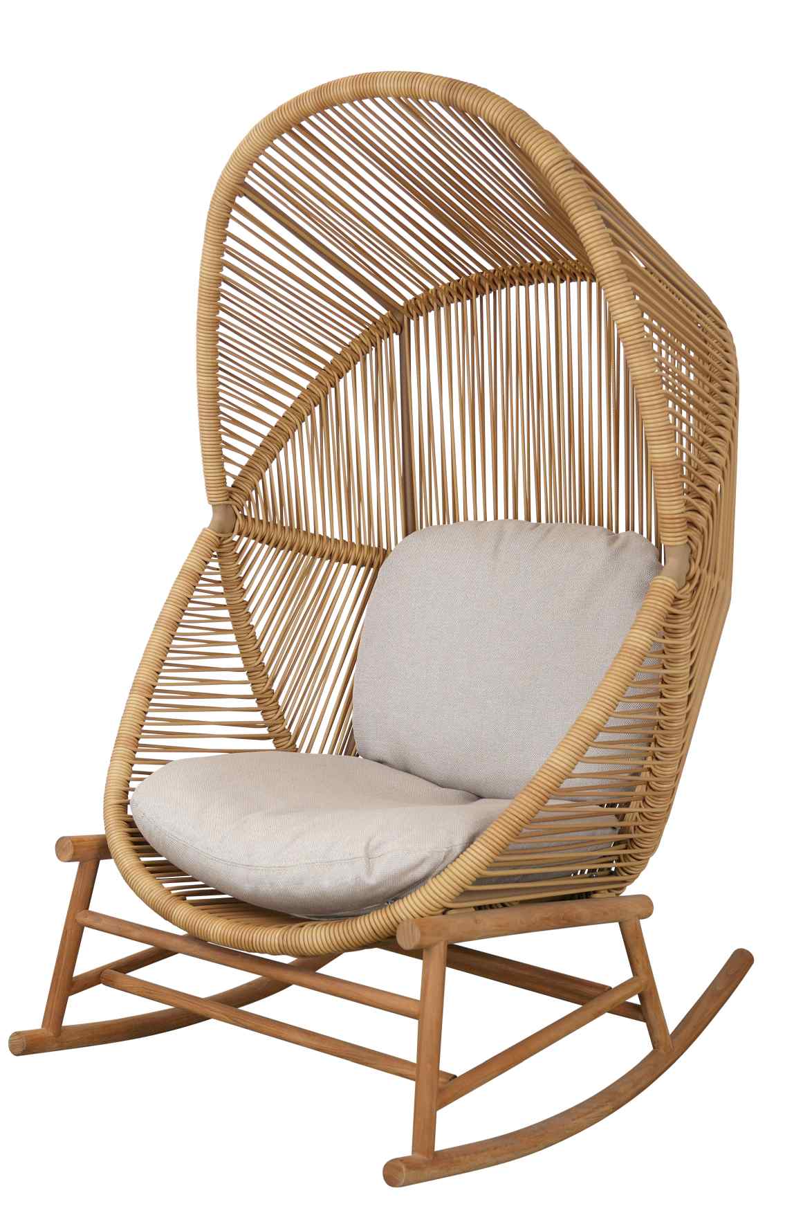 Cane-Line Hive Sessel mit Sitz- und Rückenkissen, Outdoor Möbel aus Rattan.