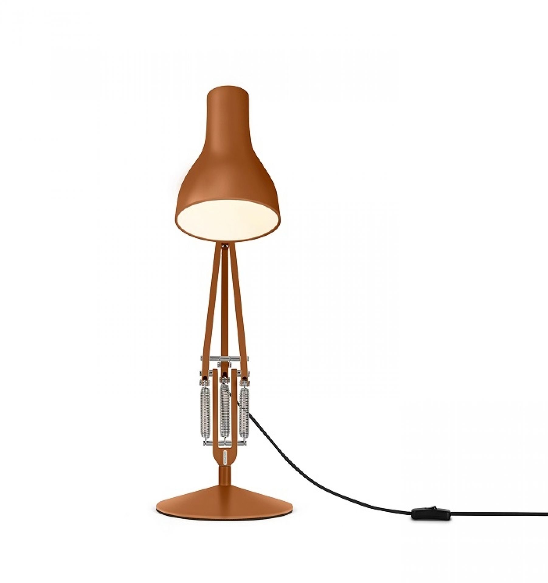 Anglepoise Type 75 Schreibtischlampe Margaret Howell Edition in Sienna, moderne Tischleuchte mit Federmechanismus.
