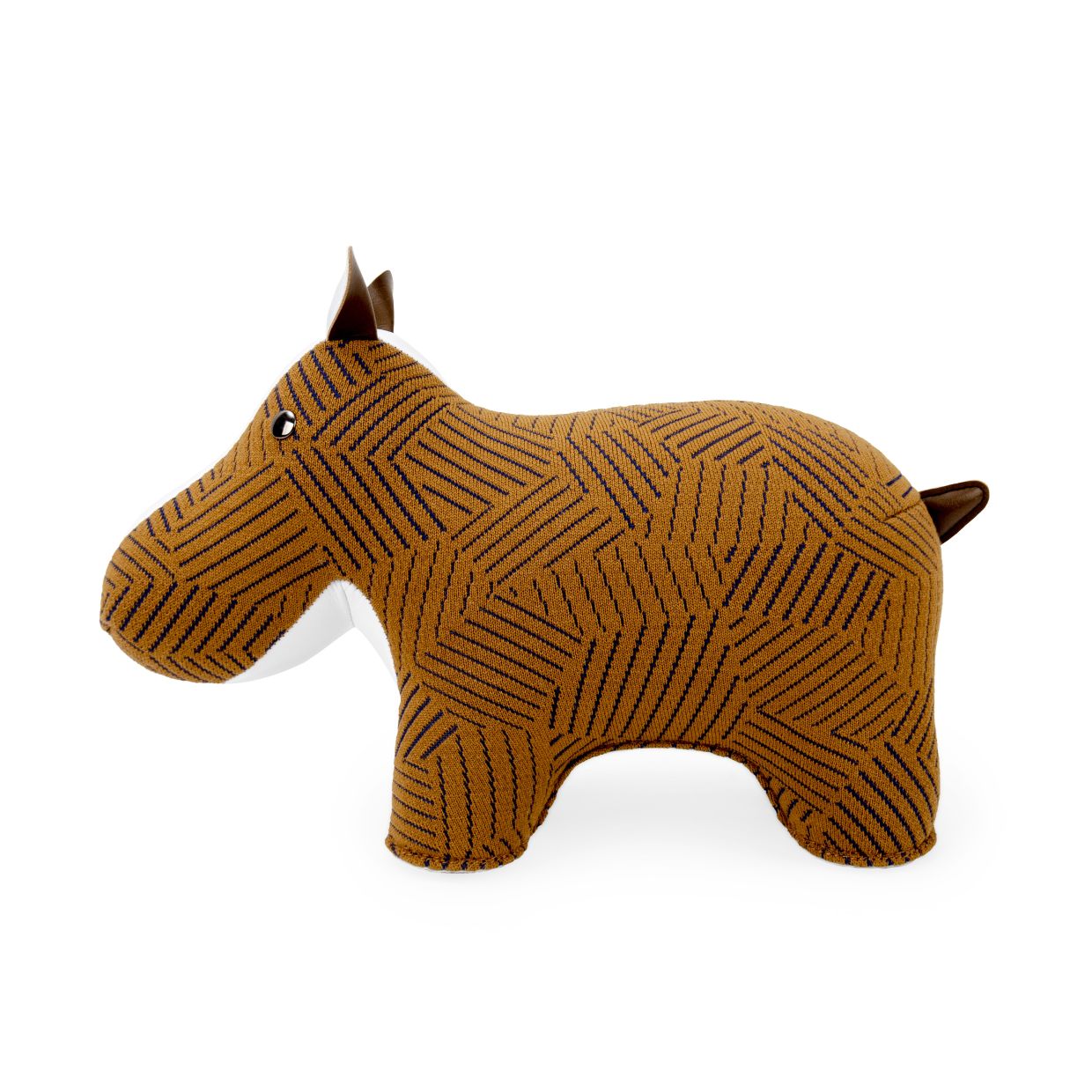 Buchstütze Hippo Razzle Dazzle tan Züny x KVADRAT