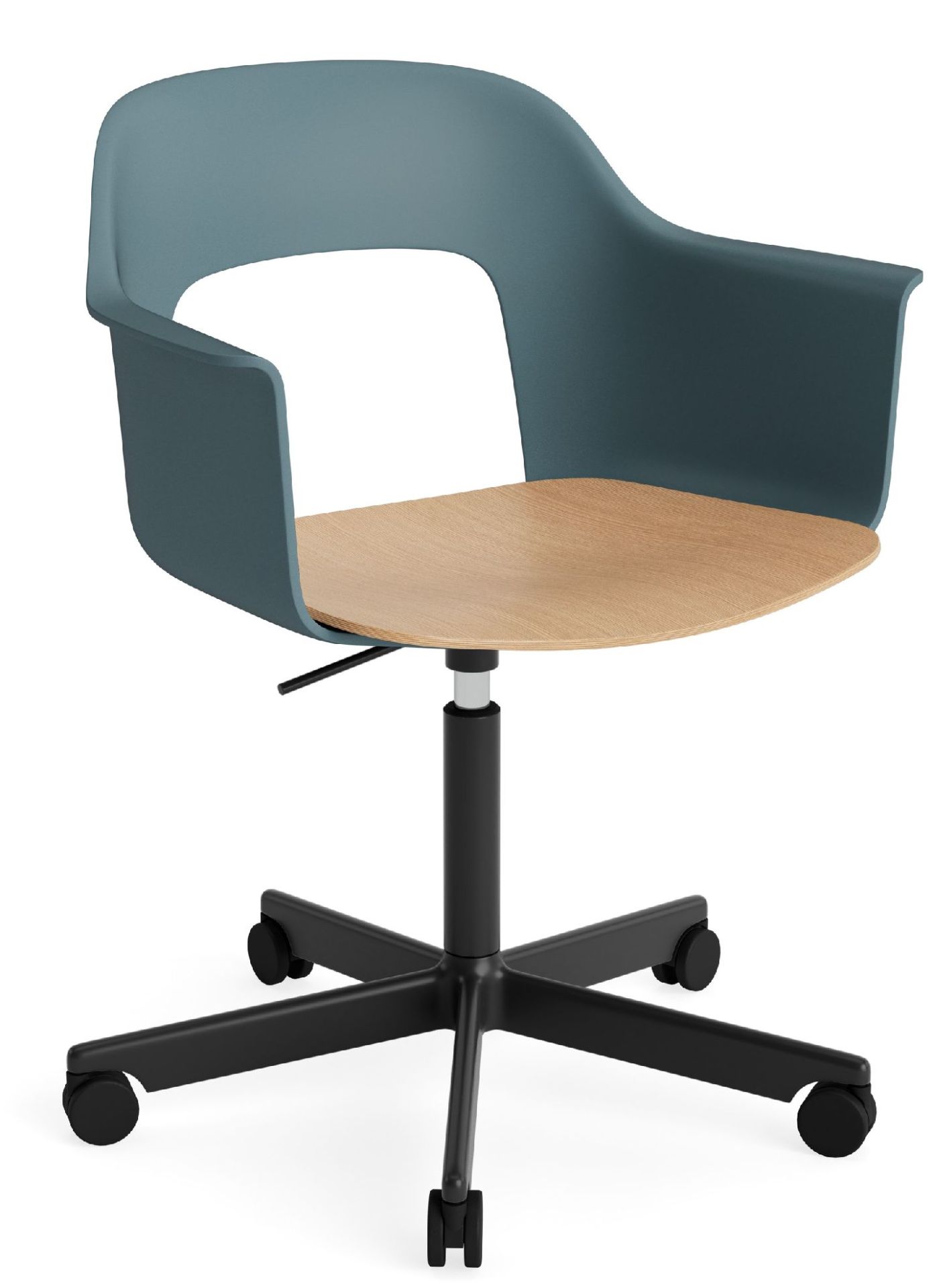 Layout Armchair 242 Armlehnstuhl 4-Sternfuß Gasfeder mit Drehfunktion Hay