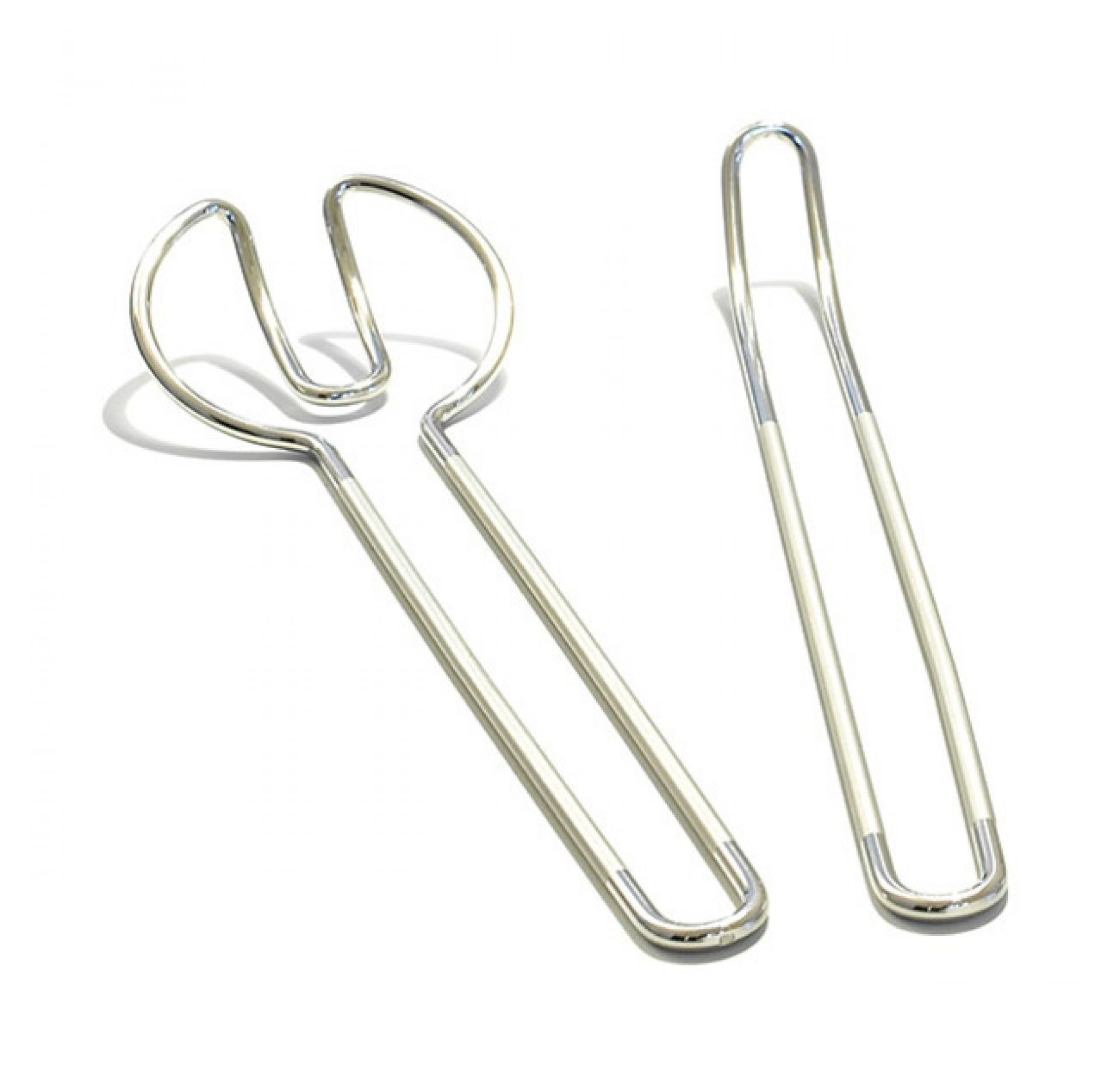 KH 75 Bauhaus Salatbesteck von Tecnolumen, aus Edelstahl, Gabel und Löffel für die Salat Zubereitung.