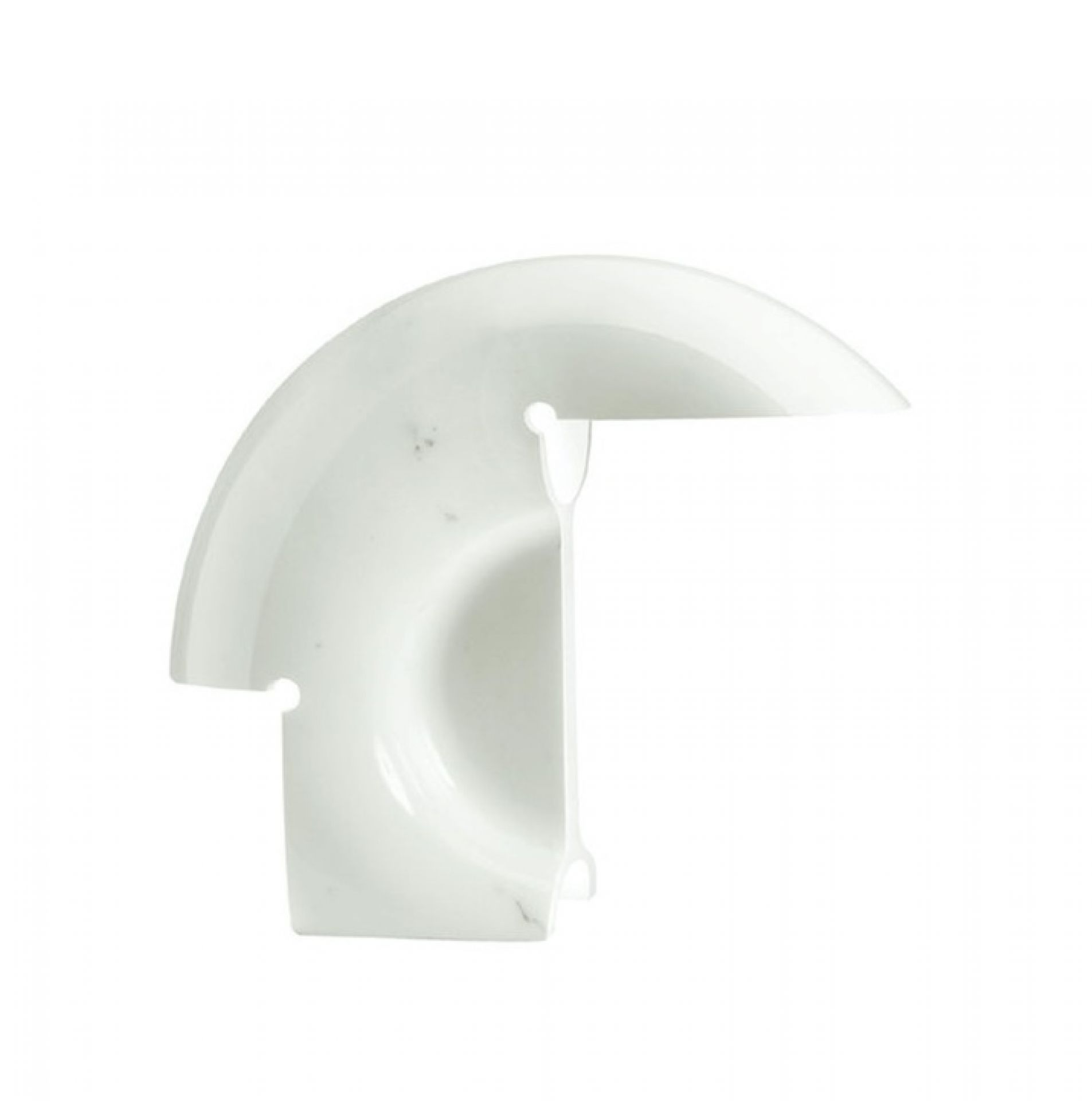 Biagio Tischleuchte aus Marmor von Flos, weiße Designerlampe für Wohnzimmer und Schlafzimmer.