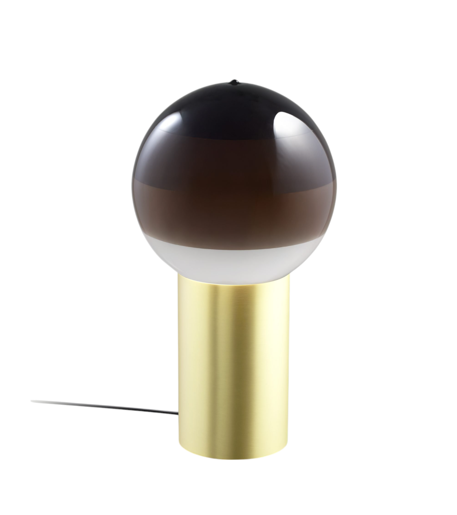 Marset Dipping Light S LED Tischleuchte mit Farbverlauf und goldenem Fuß. Moderne Lampe für Wohnzimmer.