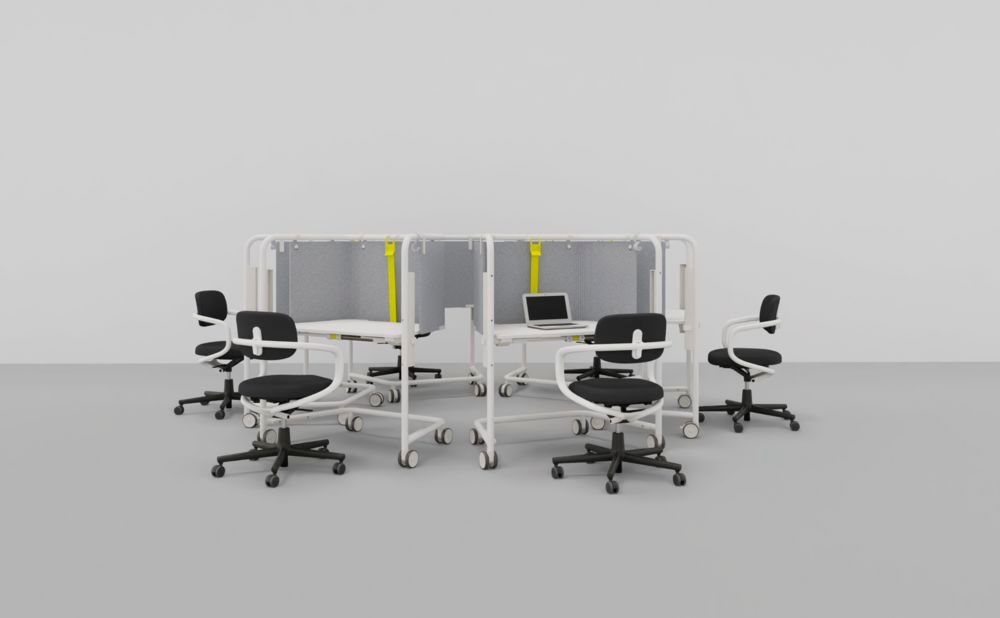 Scout Work Mobile höhenverstellbarer Arbeitstisch Vitra
