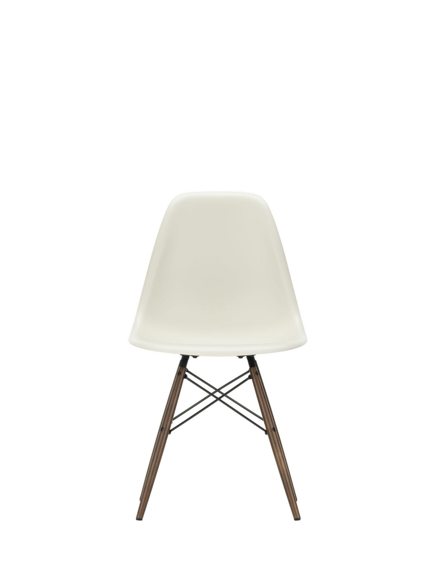 Eames Plastic Side Chair DSW Stuhl Vitra Ahorn dunkel-Grün