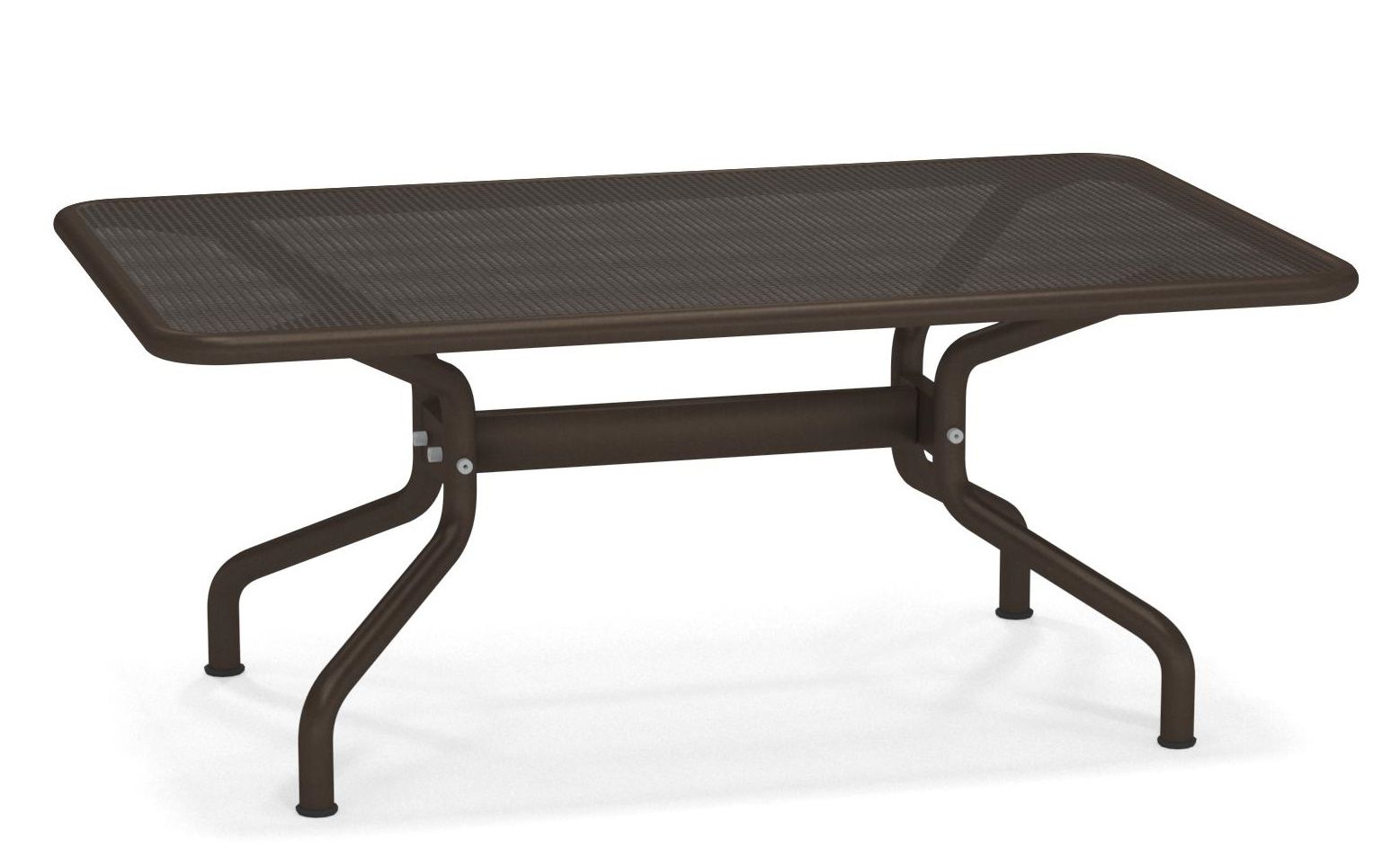 Brauner Athena Couchtisch von Emu für den Außenbereich, ideal für Garten und Terrasse.