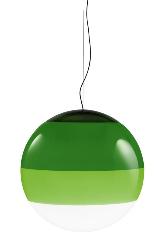 Grüne Dipping Light Pendelleuchte von Marset, moderne Hängelampe mit Farbverlauf und LED.