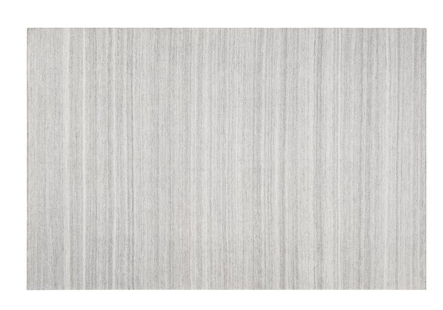 Blomus Kiva Rug Teppich Outdoor, 200 cm breit, mit feinen, hellgrauen Streifen.