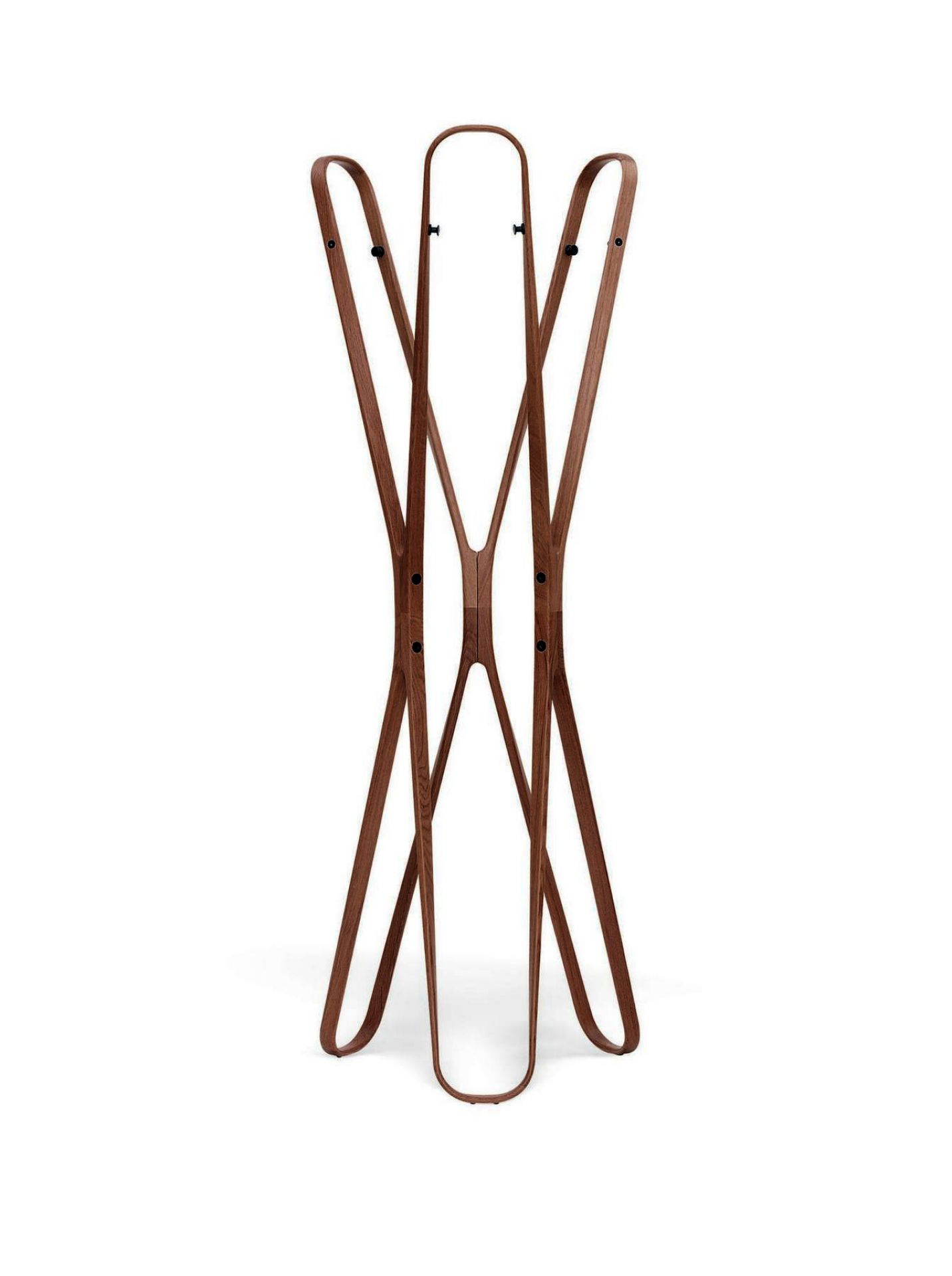 Saturn Garderobenständer aus Holz, moderner Design Kleiderständer für Flur und Eingangsbereich.