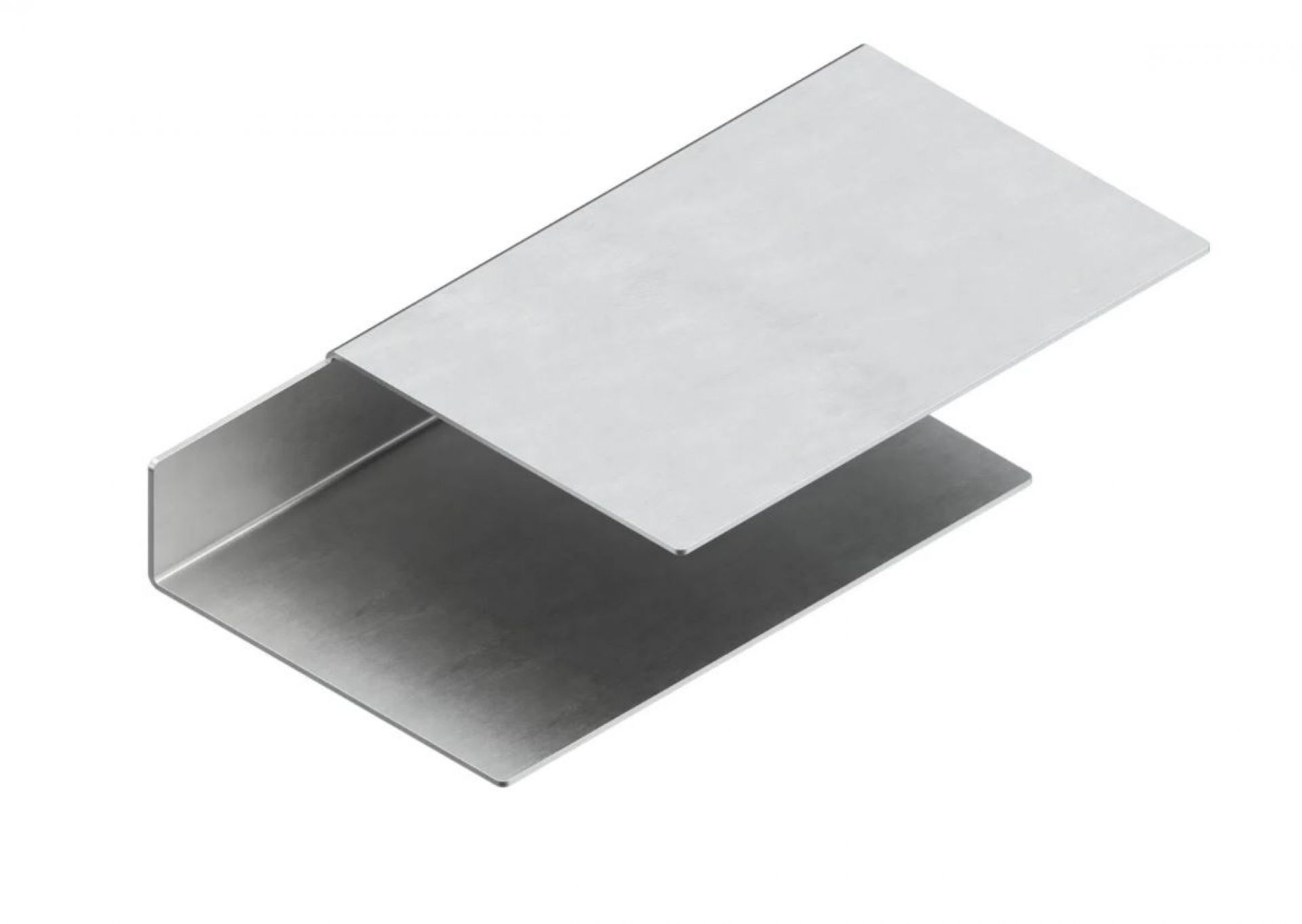 New Tendency Float Shelf Wandregal aus gebürstetem Aluminium, moderne Wanddekoration für Wohnzimmer und Büro.