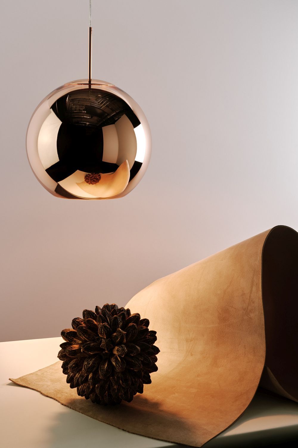 Copper Round LED Pendelleuchte Tom Dixon
