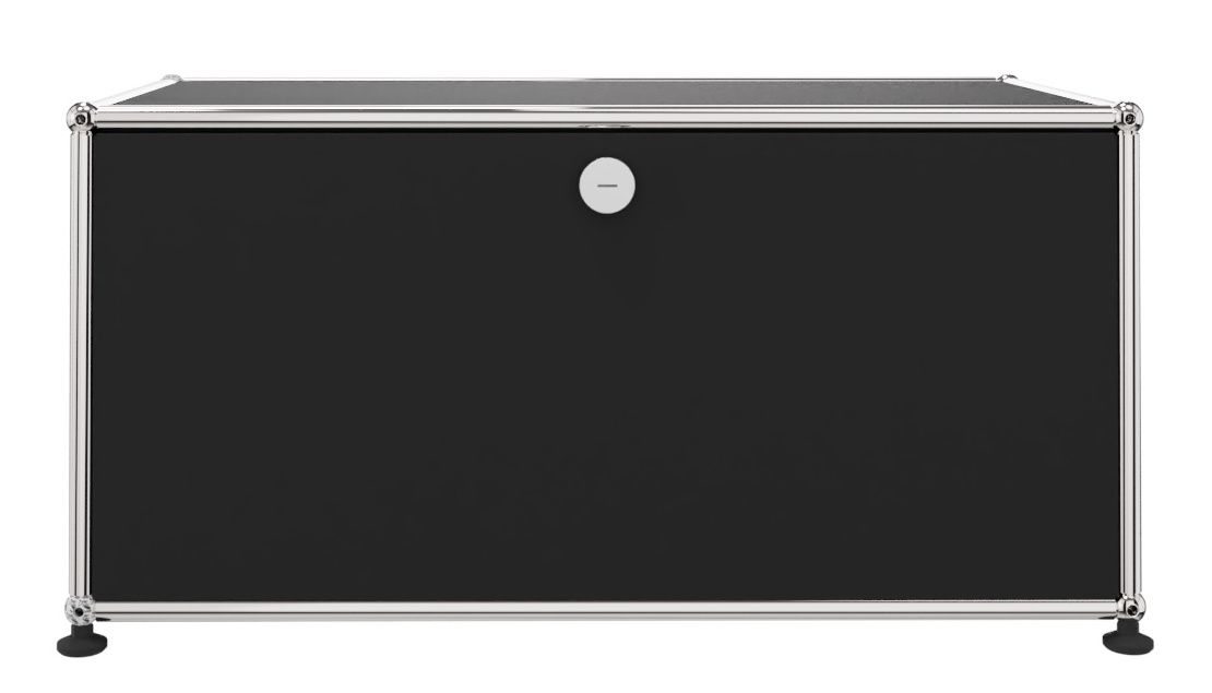 USM Haller Lowboard 1 Klappe Graphitschwarz - FAST DELIVERY