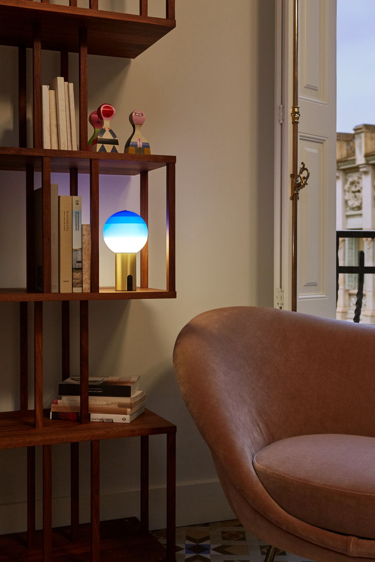 Dipping Light Portable Akkuleuchte Marset Bernstein - Messing