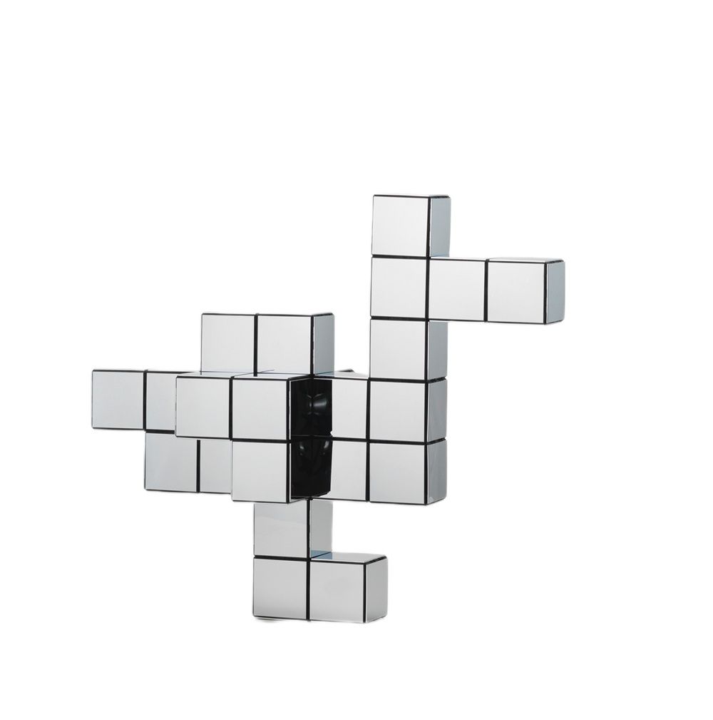 Panton Cubes Duck Chrom Skulptur / Tierfigur Vitra