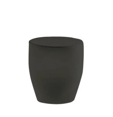 Schwarzer TOKYO-POP Hocker von Driade, moderner Beistelltisch für Wohnzimmer und Garten, vielseitig einsetzbar.