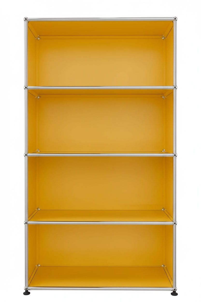 USM Haller Regal Offen H 144 cm Goldgelb