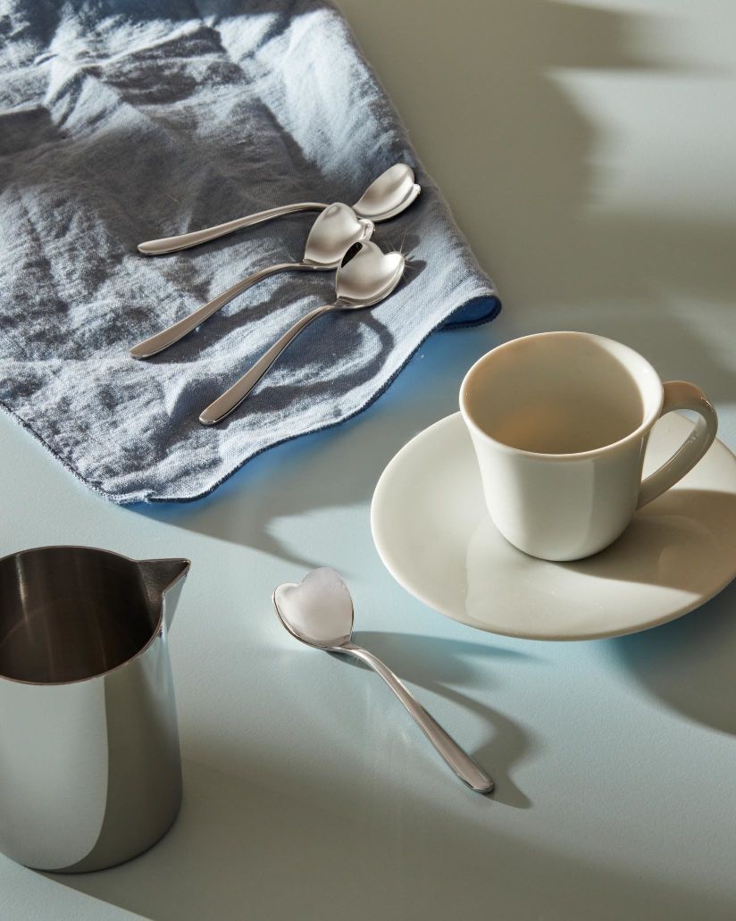 AMMI08Set Moccalöffel Herz Set Alessi 