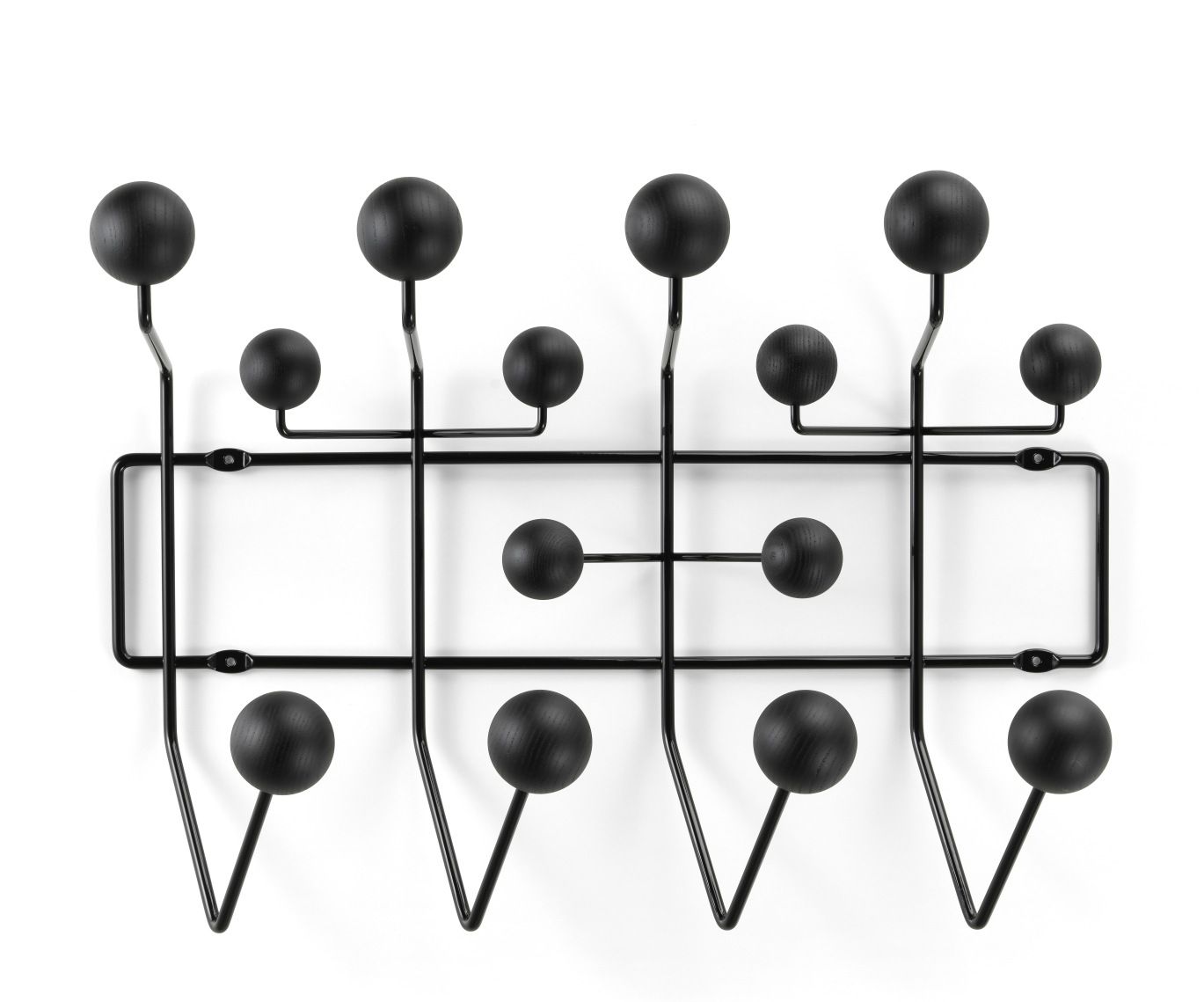 Eames Hang it all Garderobe Esche schwarz Vitra 