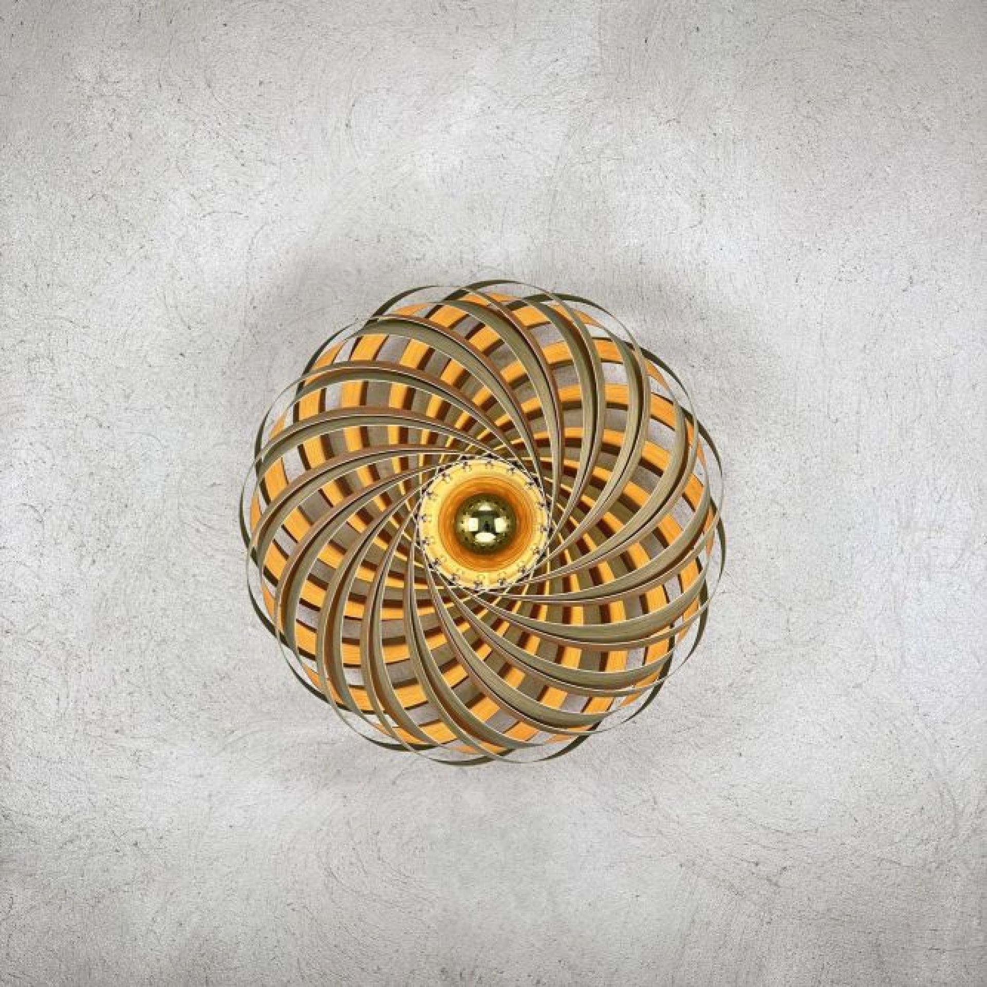 Veneria Wandleuchte Eiche von Gofurnit, runde Holzlampe mit warmem Licht, modernes Design für Wohnzimmer und Schlafzimmer.