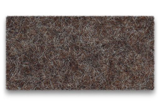 Hey Sign Welle Wandmodul in Braun, quadratische Filz Wanddekoration mit vertikalem Wellenmuster und zwei Wandhalterungen.