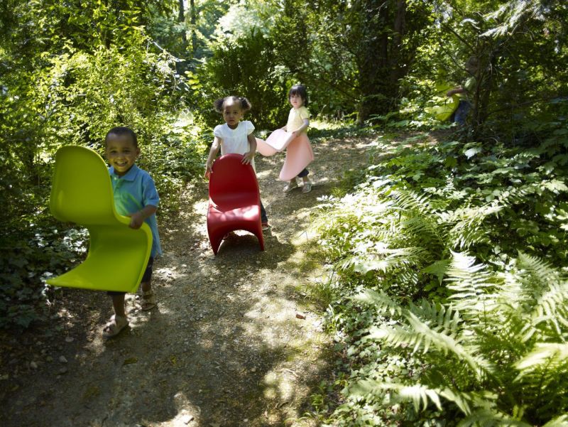 Panton Junior Stuhl MEERBLAU Vitra EINZELSTÜCK