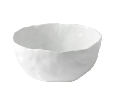 Weiße Gourmet Schale von Räder, Keramikschale für Salate, Suppen oder Desserts, moderne Tischdeko.