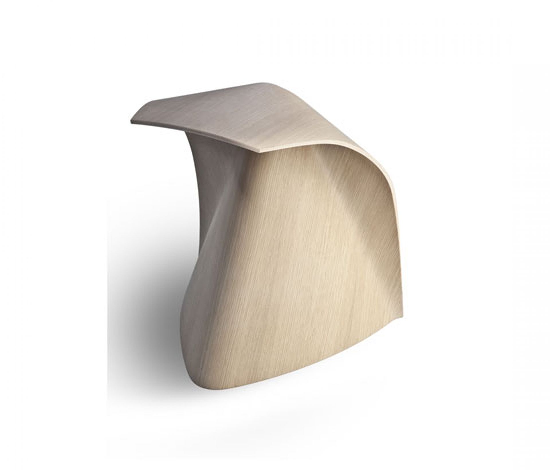 Heller Holz Hocker AP von La Palma, moderner Designer Hocker für Wohnräume.