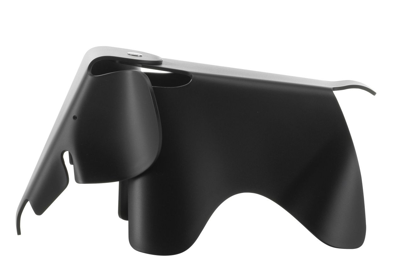 Eames Elephant Small klein RE Vitra Tiefschwarz