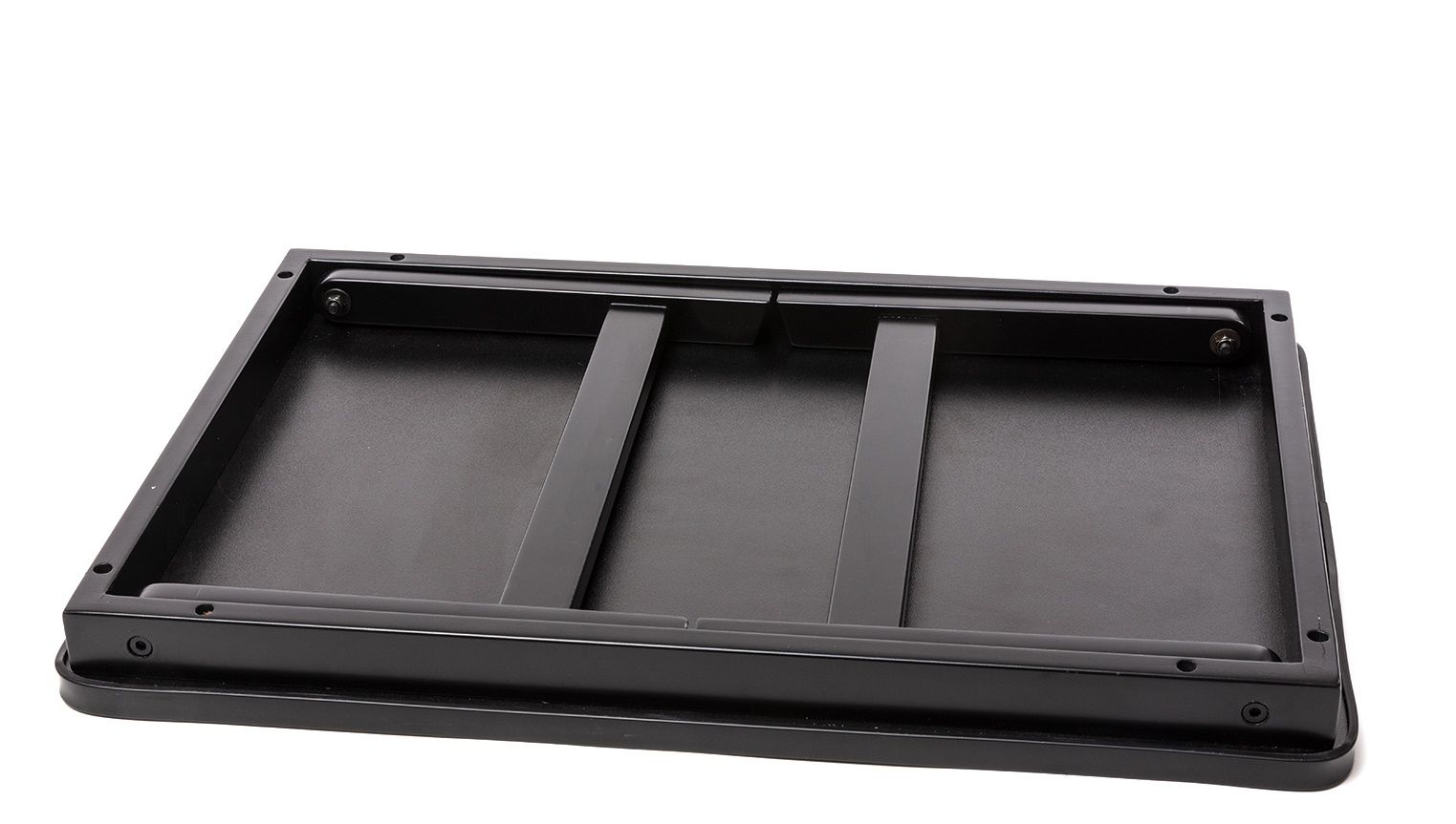 Schwarzes Toiletpaper Sofa Tray Tablett von Seletti, klappbar, für mehr Komfort auf dem Sofa.