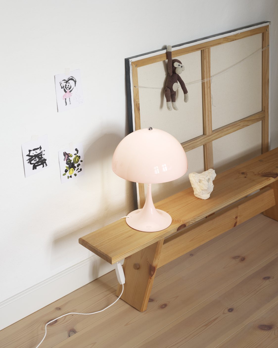 Panthella 250 Table lamp LED Tischleuchte Opal Pale rosa Louis Poulsen EINZELSTÜCK