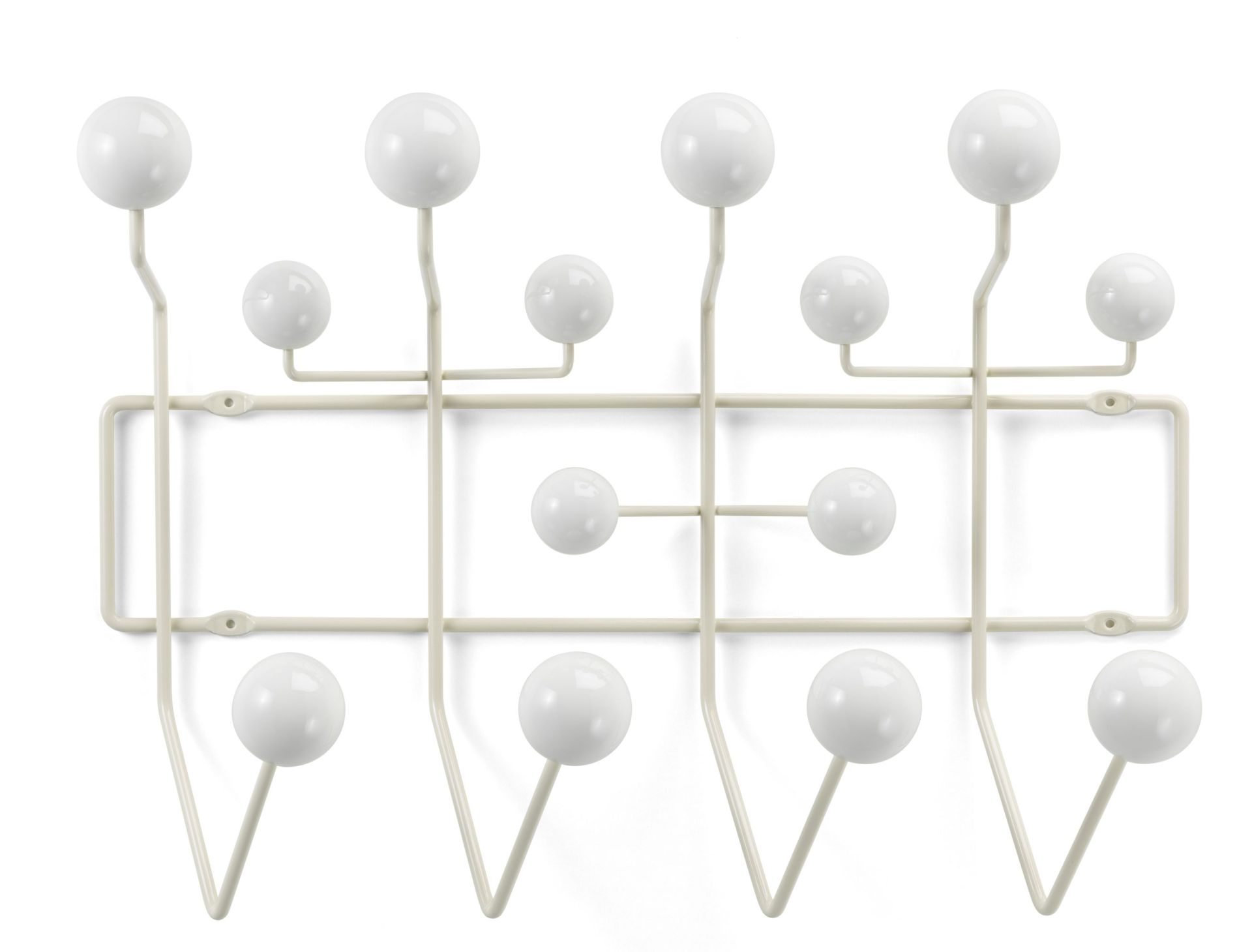 Eames Hang it all Garderobe Warmweiss Vitra