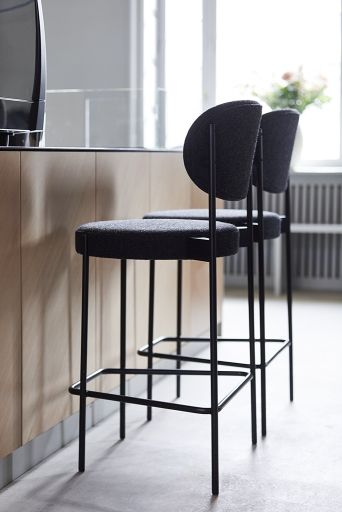 Series 430 Bar Stool Barhocker 75 cm SCHWARZ / REMIX 123 Verpan EINZELSTÜCK