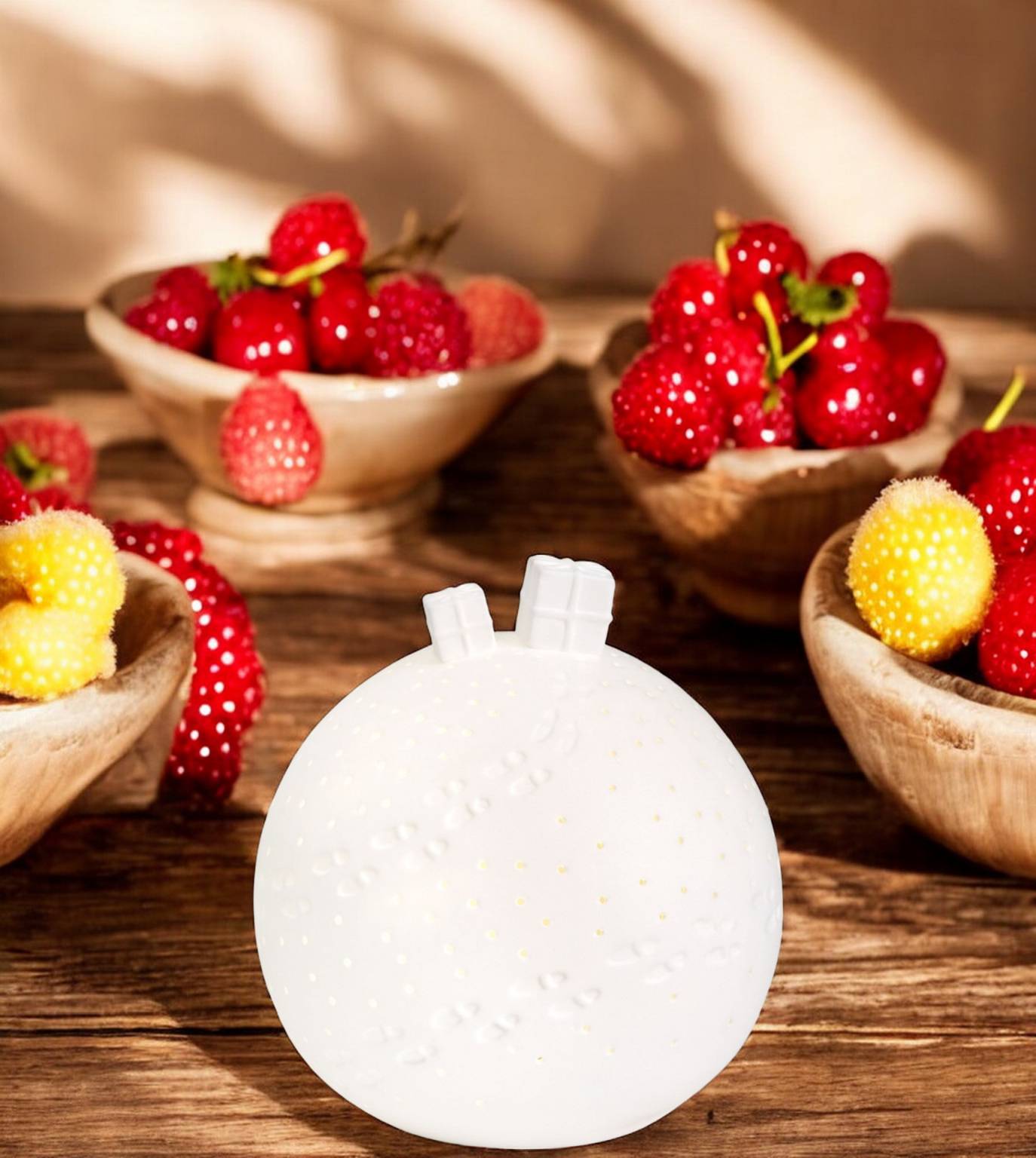 Porzellangeschichten Lichtkugel Geschenke LED Räder EINZELSTÜCKE