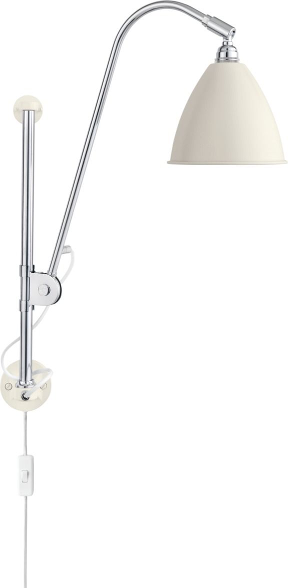 Bestlite BL5 Wandleuchte in Weiß und Chrom: Moderne Wandlampe für stilvolle Beleuchtung.