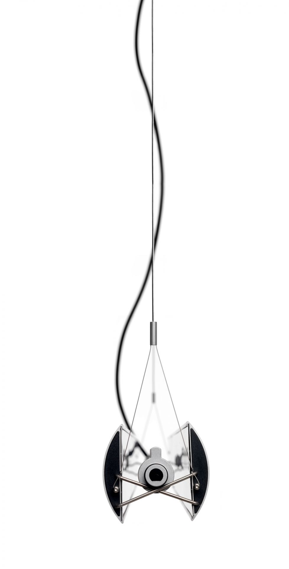 Moderne Updown Pendelleuchte von Belux in Schwarz, dimmbar, mit warmweißem Licht (2700K) für stilvolle Innenbeleuchtung.