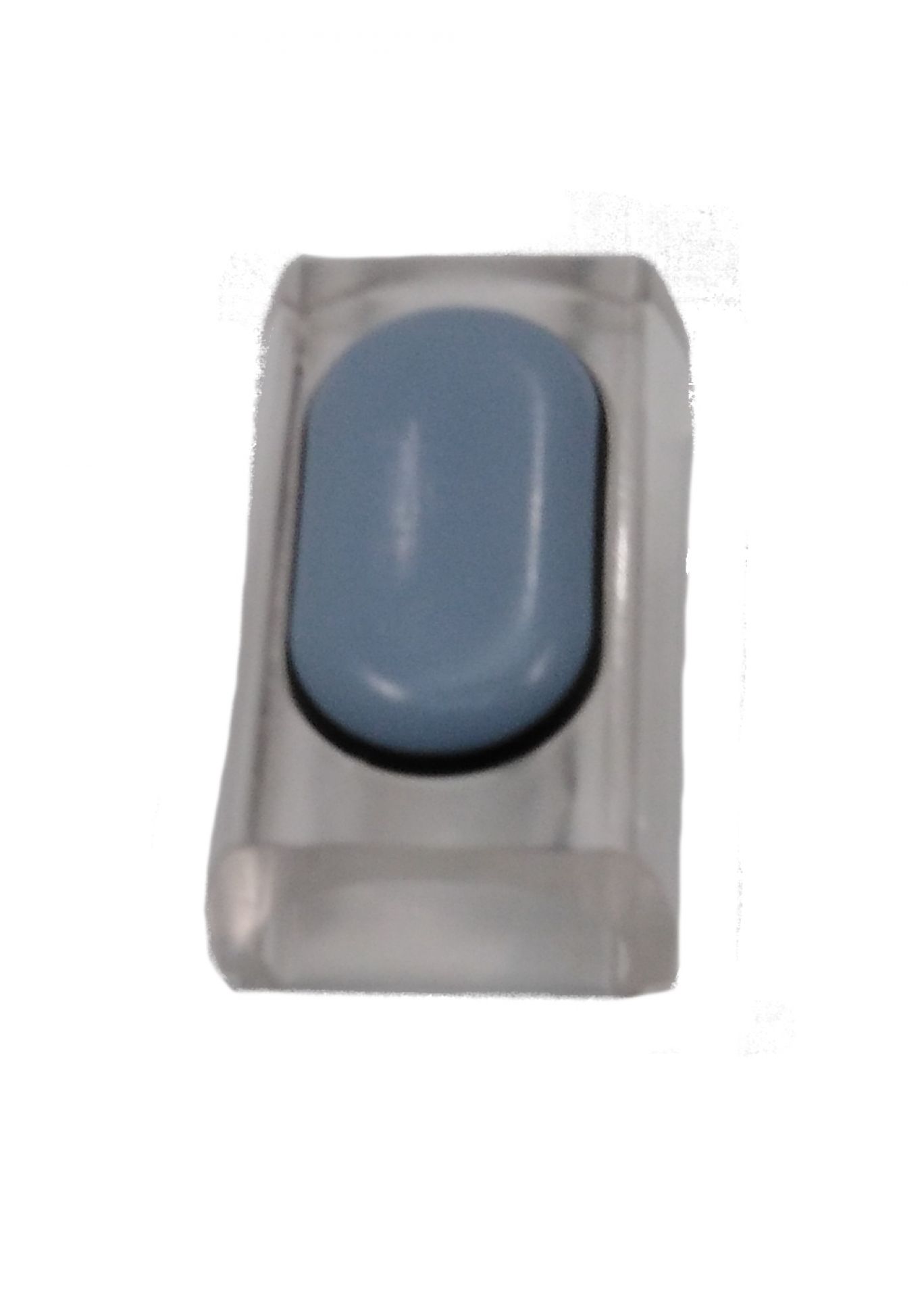 Bild eines einzelnen Kufengleiters für Tecta Kragstühle mit Rundrohr und PTFE-Gleitfläche.