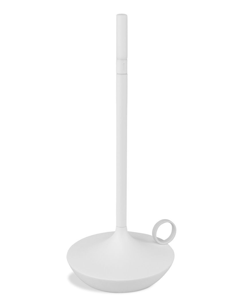 Weiße Wick Portable Akkuleuchte von Graypants, moderne LED Tischleuchte mit USB-Anschluss als Einzelstück.