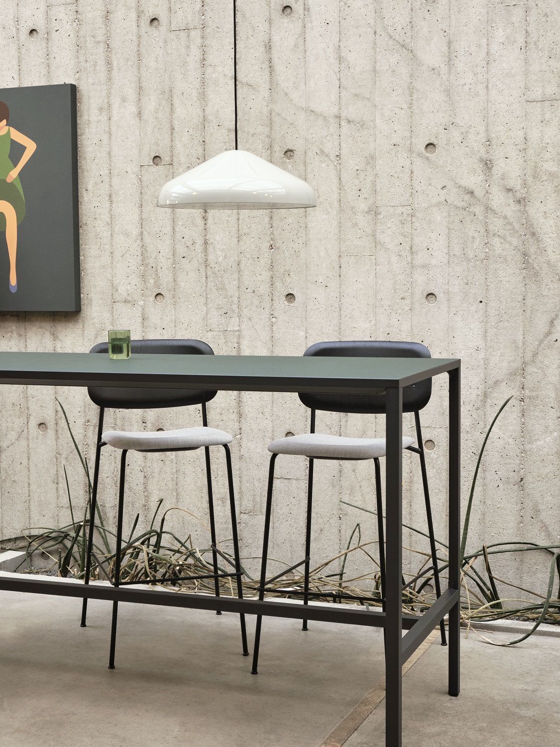 Soft Edge 90 Bar Stool Low / High Barhocker Hay