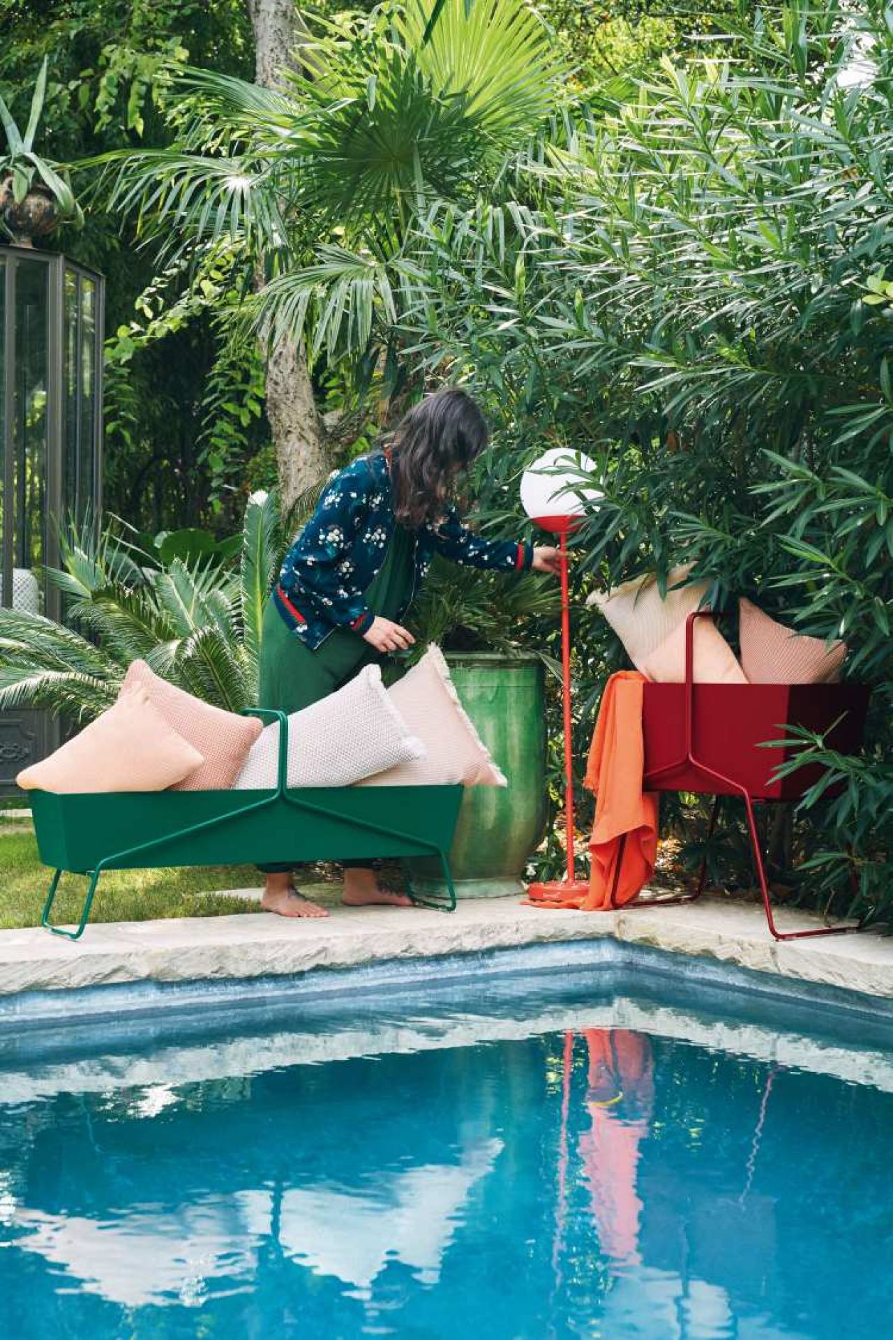 Basket Blumenkasten lang Fermob