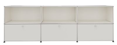 USM Haller Sideboard 3 Offen / 3 Klappen Reinweiß - FAST DELIVERY
