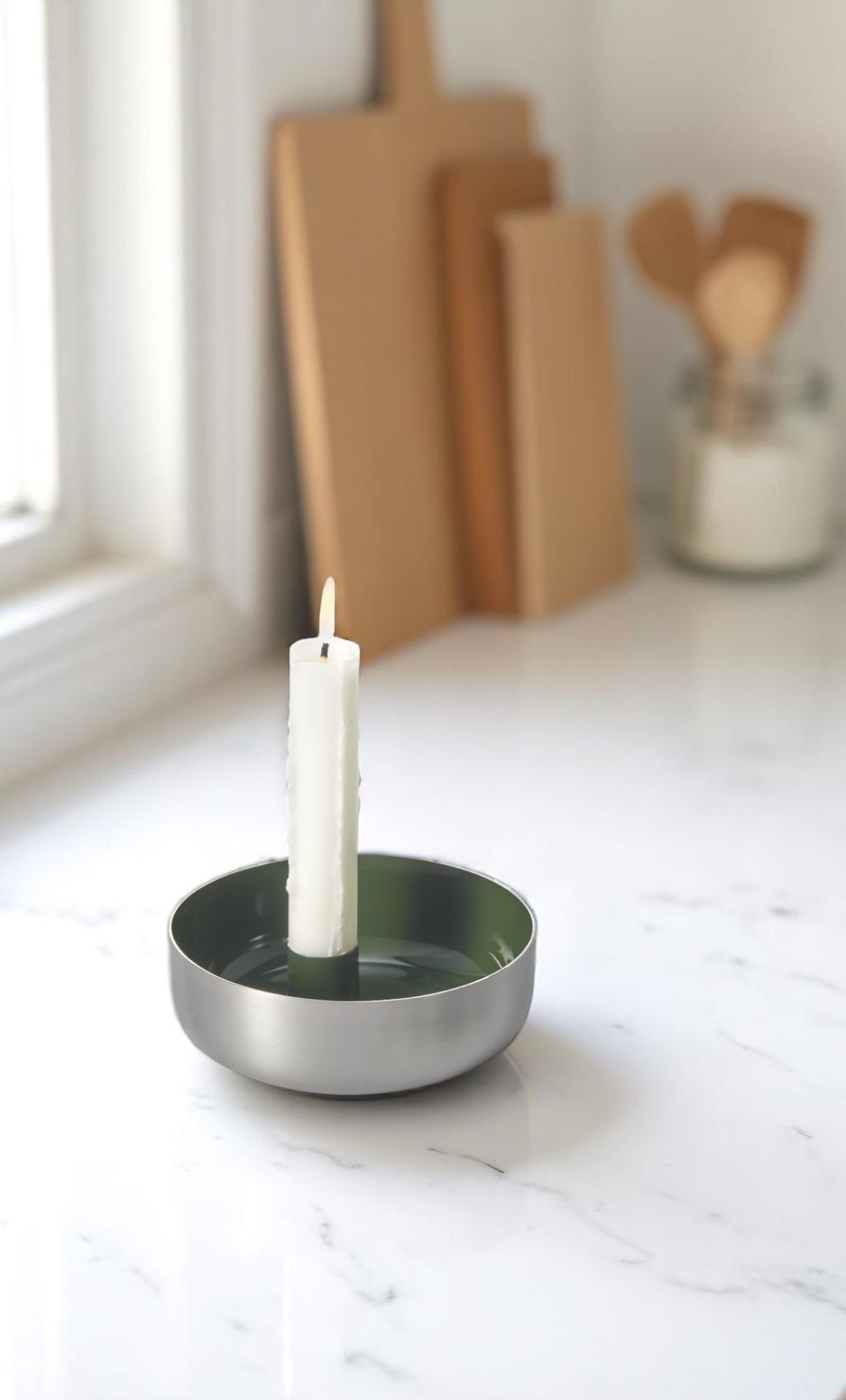 Biel 1er Kerzenschale Stahl Philippi