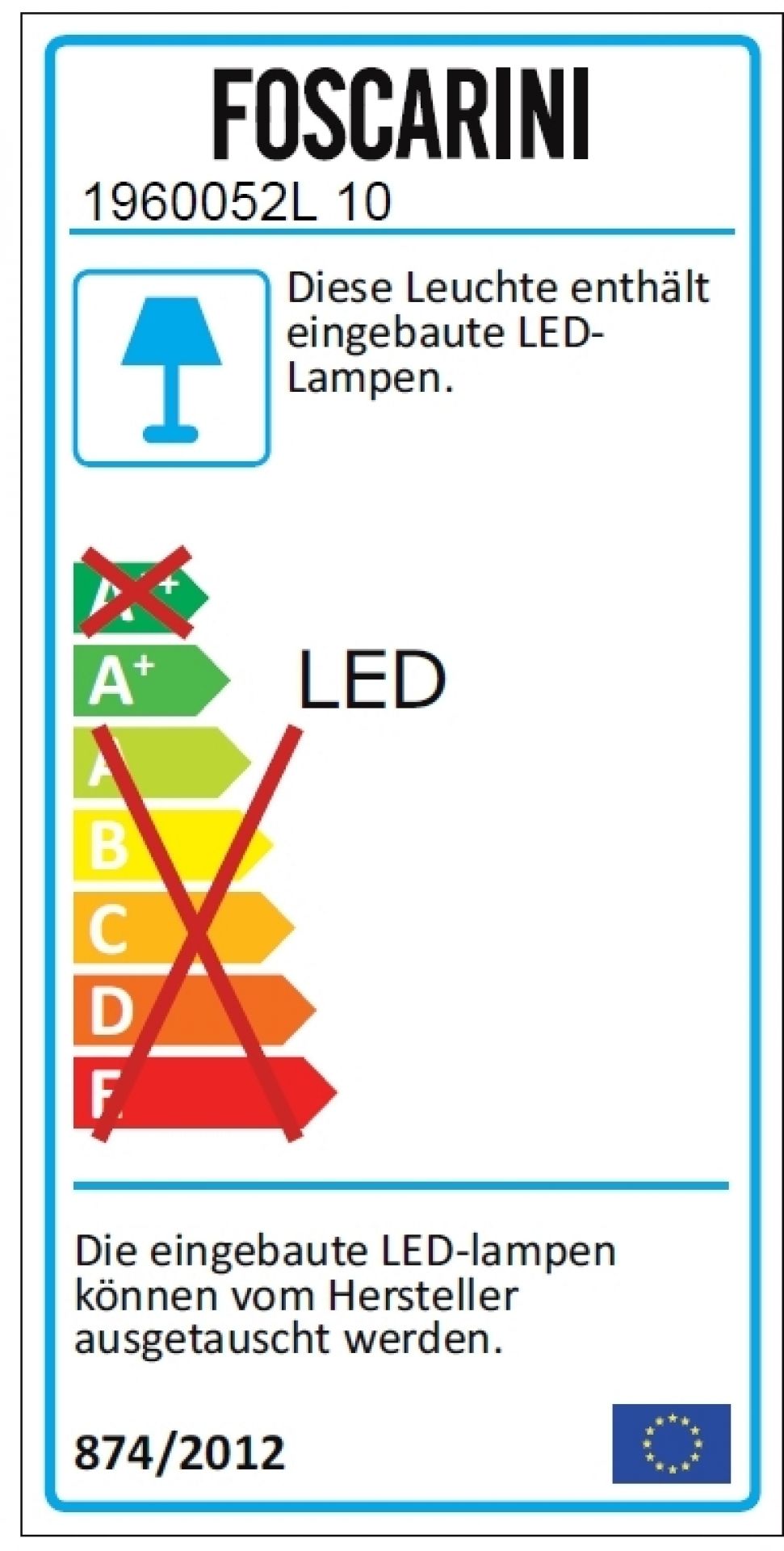 Bahia Mini Wandleuchte LED dimmbar Foscarini