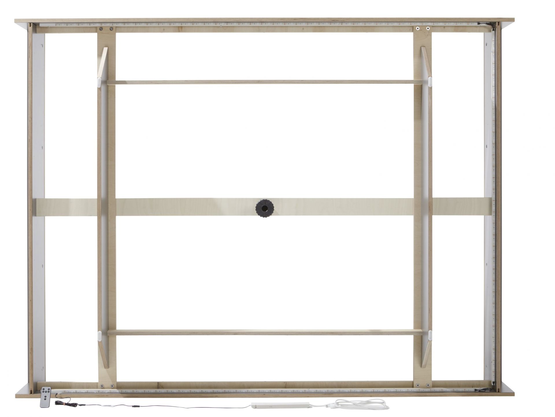 LED Beleuchtung für Flai Bett von Müller Möbelwerkstätten, montiert am Bettrahmen.